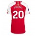 Arsenal Jorginho Frello #20 Dámské Domácí Dres 2023-24 Krátkým Rukávem